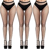 Buauty 3 pcs black fishnet stockings for