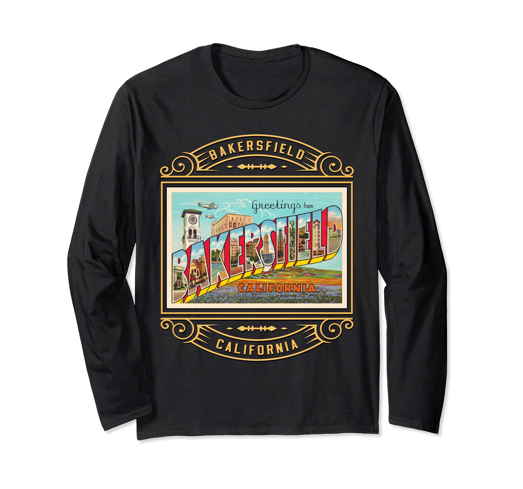 Bakersfield California CT01 Long Sleeve T-Shirt