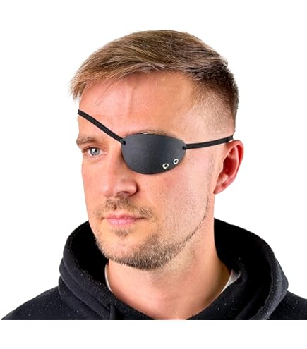 Amazon.com: Eye Patch, Black, Concave, Air Vents, Adult Size