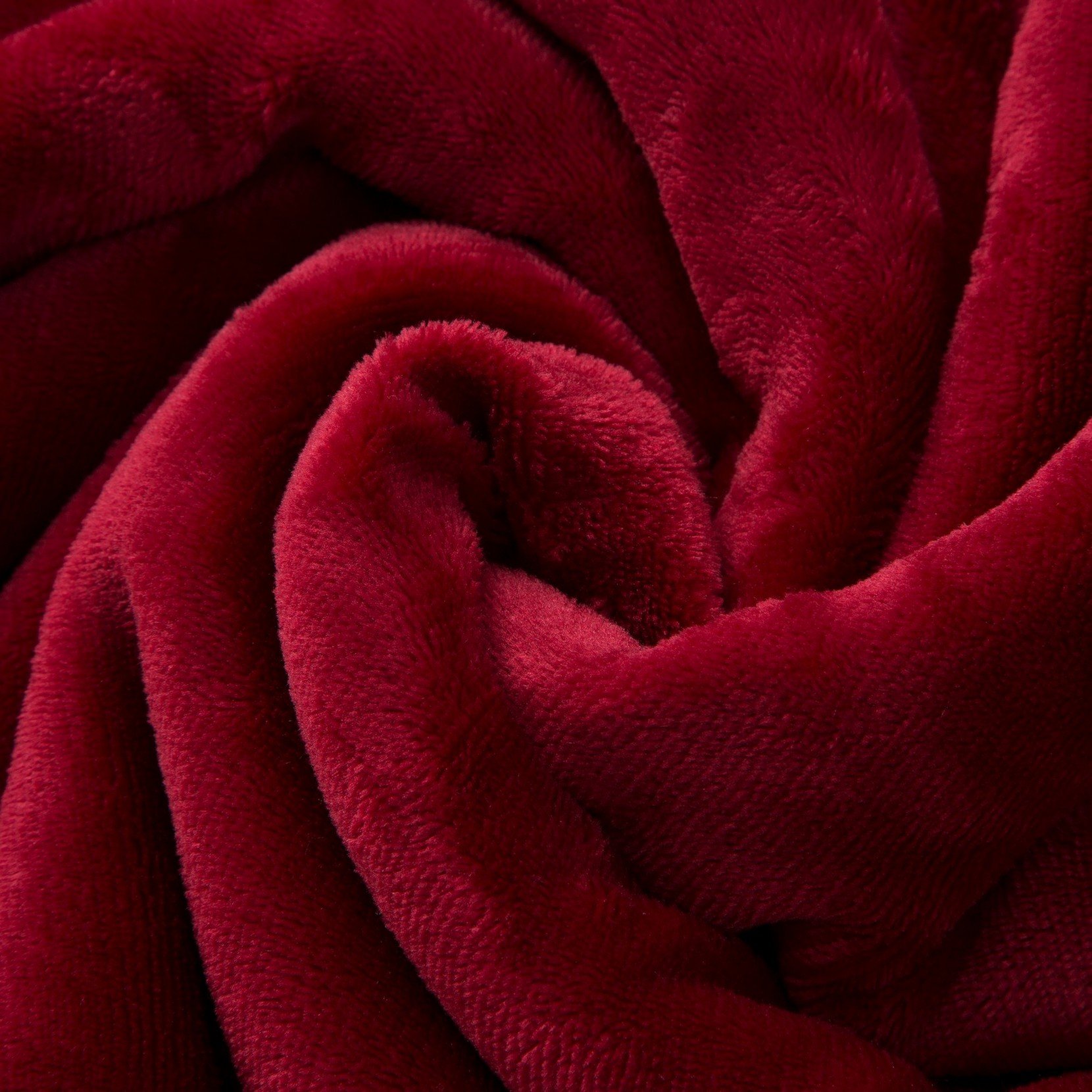 Moonen Sherpa Throw Blanket Luxurious Throw Size Brush Fabric Reversible All Season Super Soft Warm Fleece Thick Fuzzy Microplush Blanket for Bed Couch and Gift Blankets (Burgundy, 50x60 Inches)