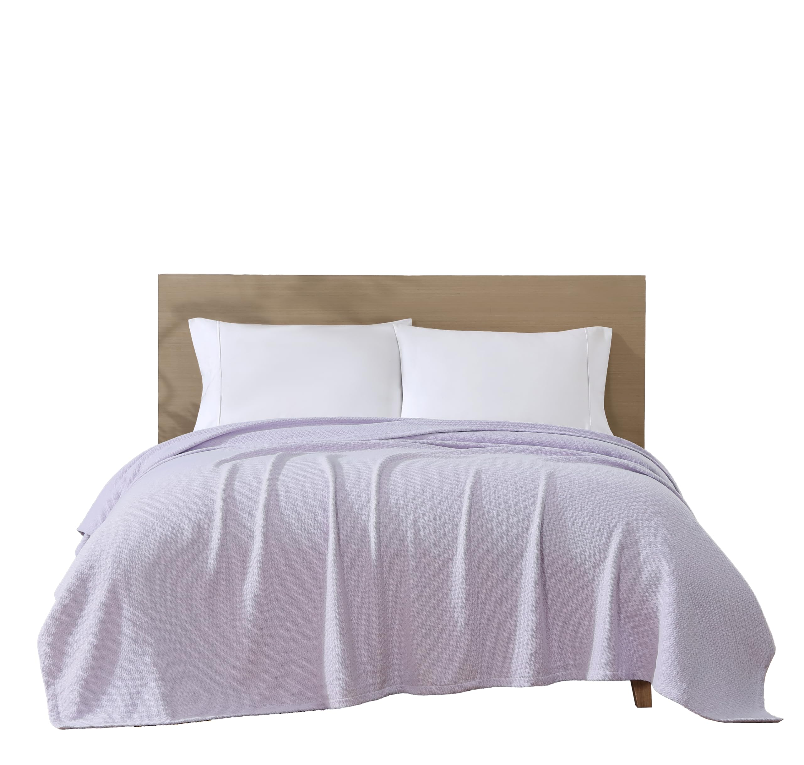 Photo 1 of Beatrice Home Fashions GOTS Certified 100% Organic Cotton Medium Weight Blanket, Soft and Cozy Blanket for Bed, Sofa, Couch, Chair, Twin, Orchid