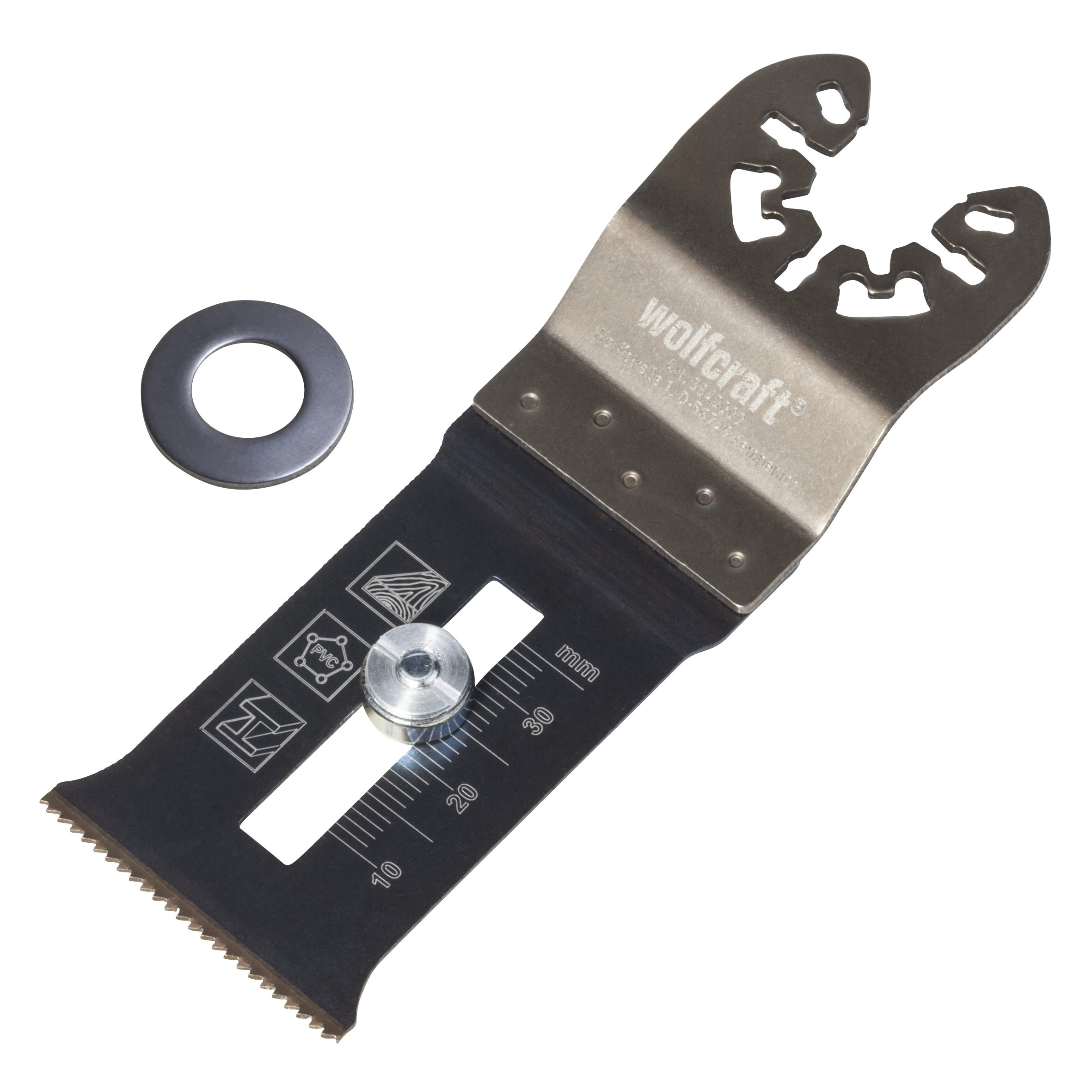wolfcraft BIM Pushcut Saw Blade with Depth Stop "PRO", Universal Receptacle I 3840000
