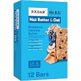 RXBAR Nut Butter and Oat Protein Bars, Protein Snacks, Snack Bars, Blueberry Cashew Butter, 23.2oz Box (12 Bars)