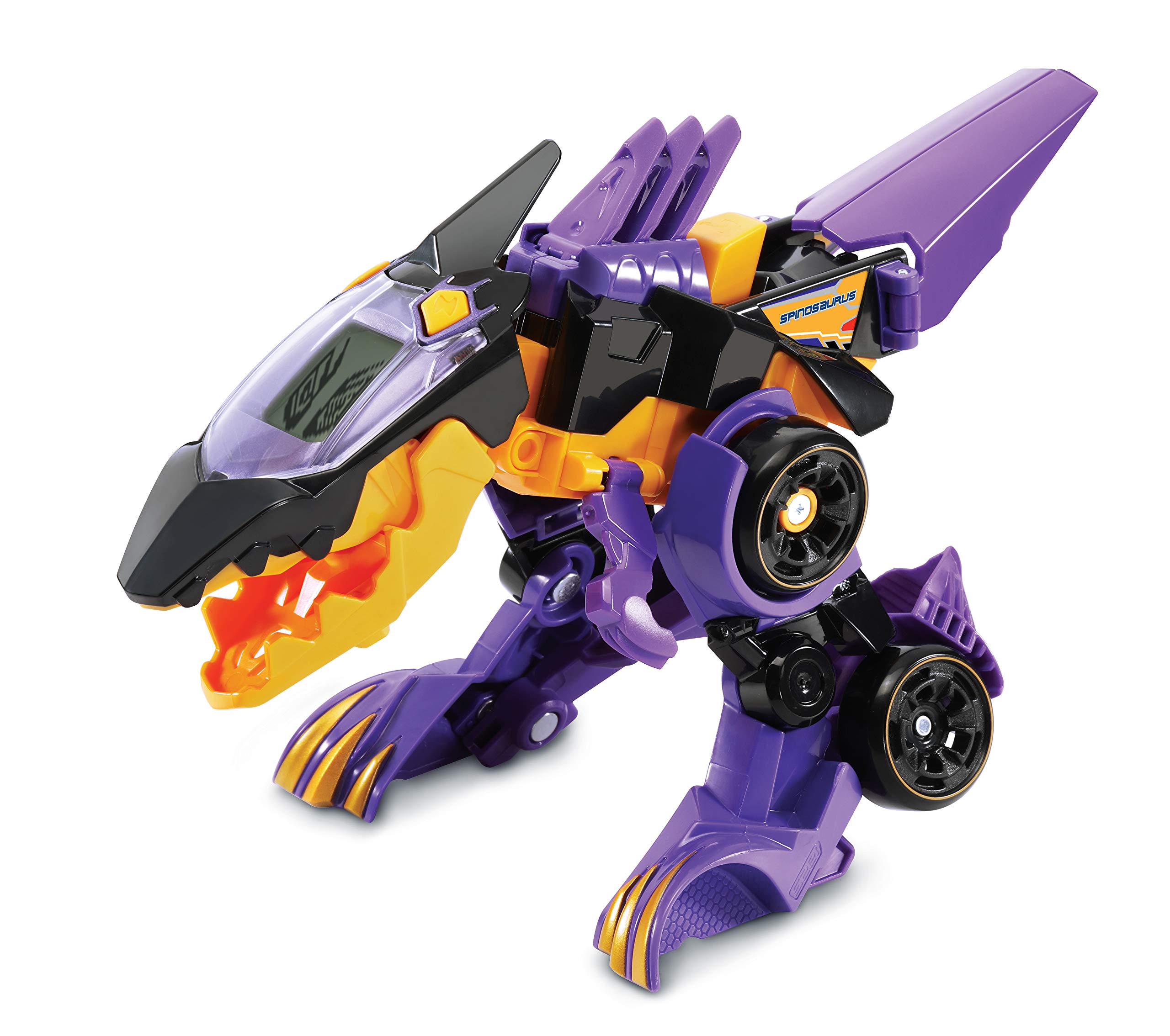 VTech Switch and Go Dinos Spinosaurus - Dino Car Transformer - 2 in 1 Toy with Dino Voice, Sound and Light Effects - For Kids 3-8 Years