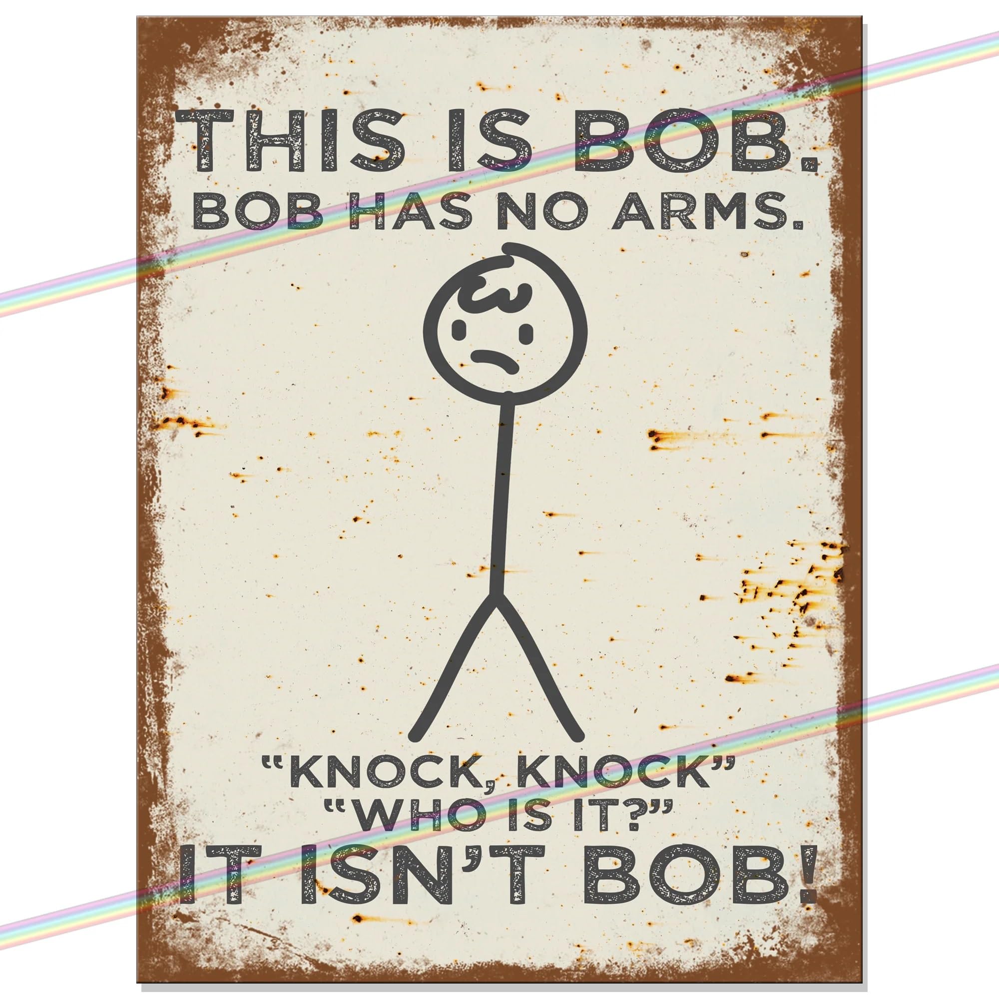 This Is Bob Metal Bar Sign Father's Day Gift Accessories Home Pub Retro Vintage Outdoor Garden Bar Wall Plaque Man Cave Signs Memorabilia 20cm x 15cm