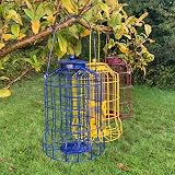 Selections Squirrel Proof Hanging Wild Bird Feeders Nut Seed Fat Ball Cage Pack view 4