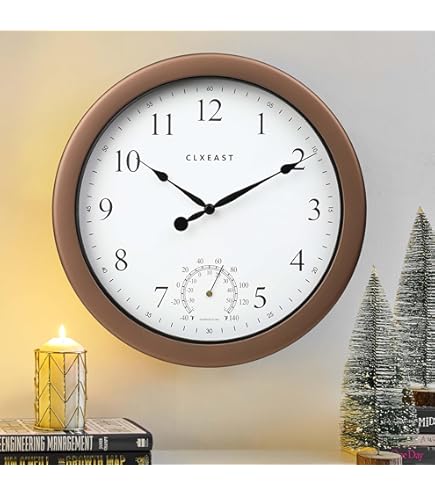 Amazon.com: Bulova Patio Time Wall Clock C4879 | 10.25