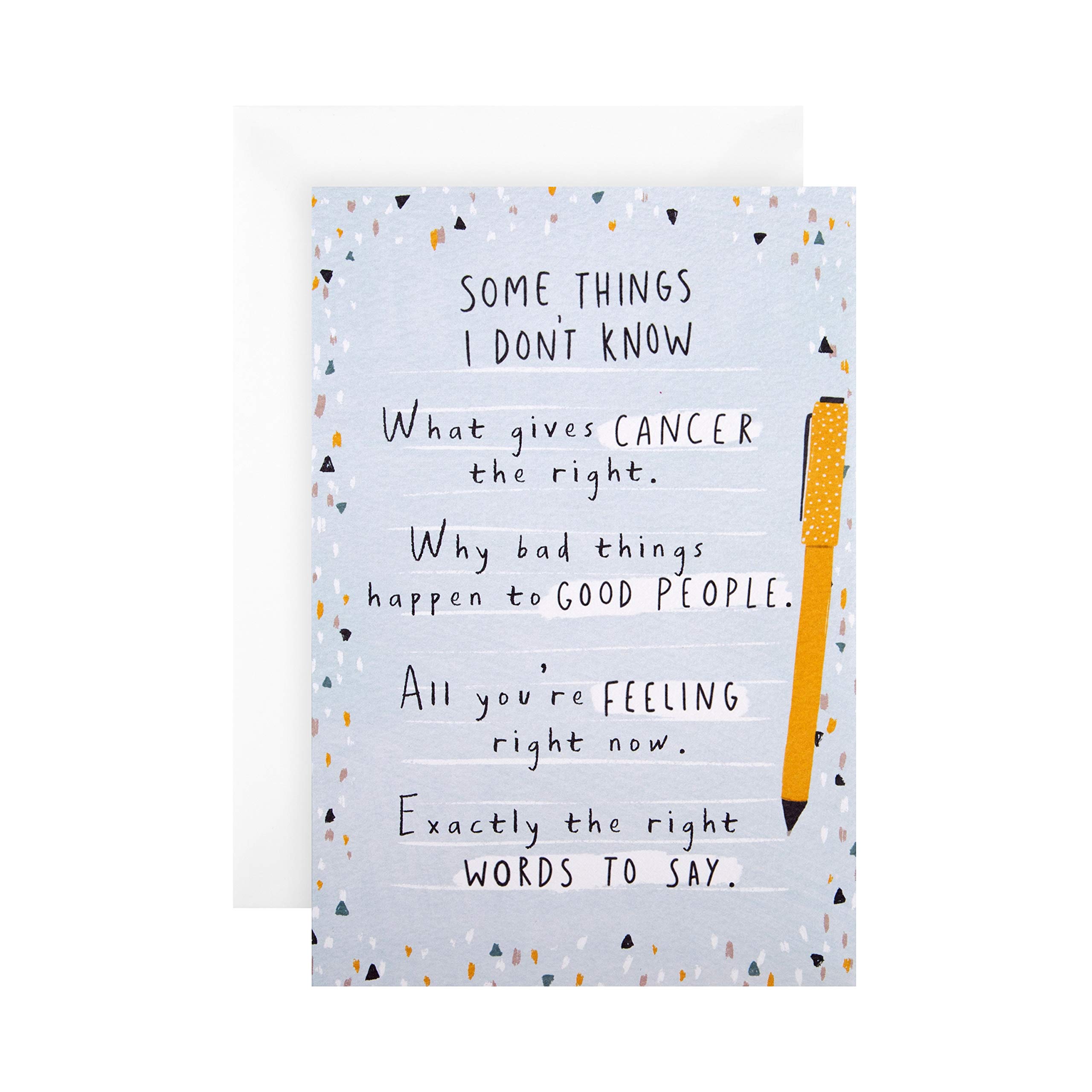 Hallmark Cancer Support Card - Text Based 'State of Kind' Design