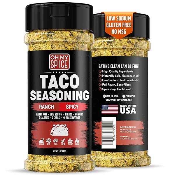 TACO SEASONING MIX SPICY RANCH SEASONING POWDER –...