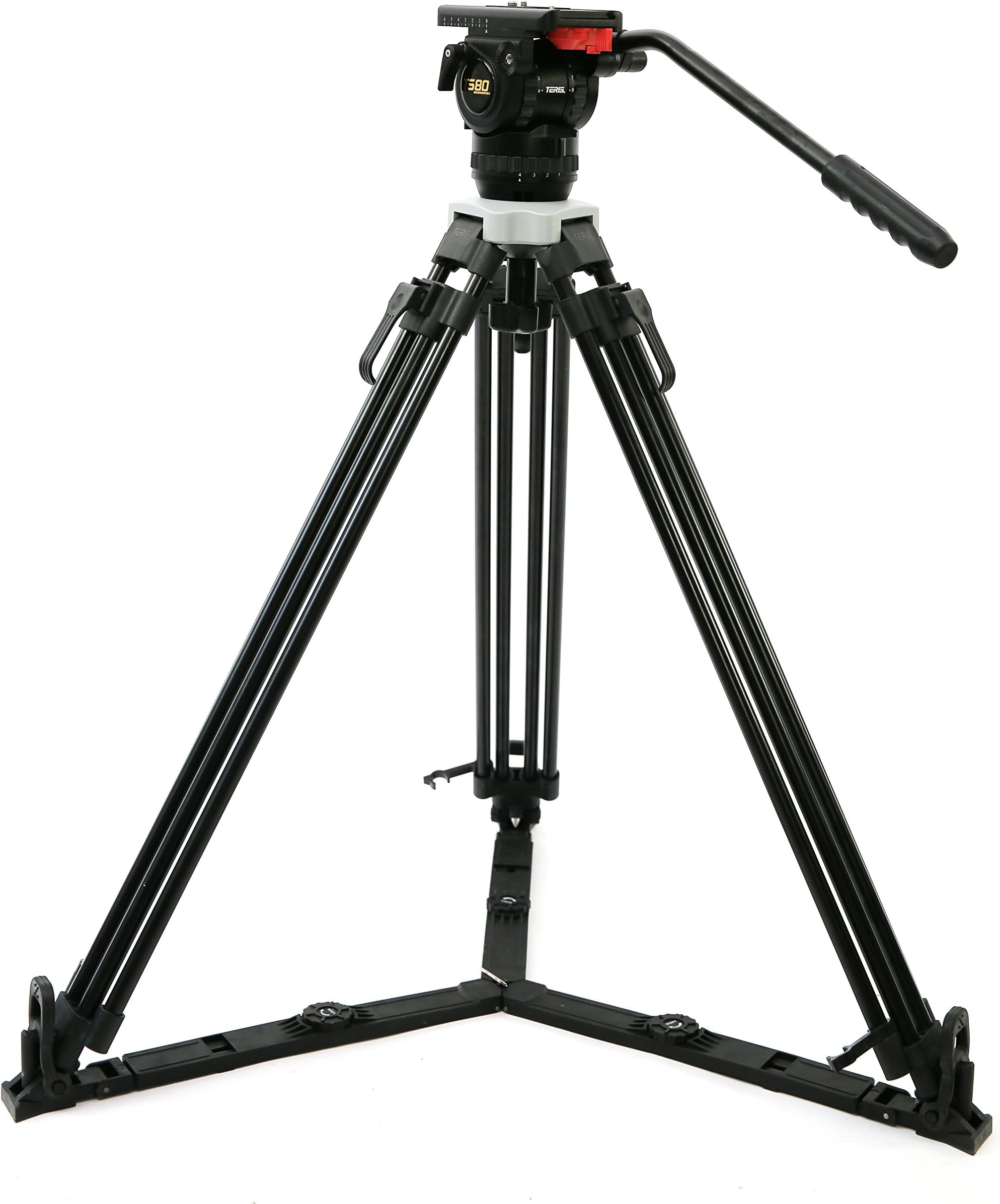 Teris Tripod Kit: 8kg Payload Aluminum Tripod 75mm Fluid Head