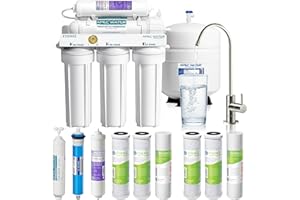 APEC Water Systems ROES-PH75 Essence Series Alkaline Mineral pH+ 75 GPD 6-Stage WQA Certified Ultra Safe Reverse Osmosis Drinking Water Filter System, with Extra High Capacity Pre-Filter Set Stage 1-3