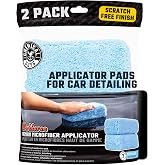 Chemical Guys Premium Grade Microfiber Applicator Pads - 2 Pack - Ultra-Soft Foam Core Detailing Pads for Wax, Sealant, Dressing, Interior &amp; Exterior Car Care (MIC_292_02)