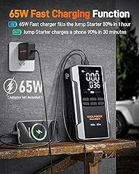 WOLFBOX 4000A Jump Starter with 160PSI Air
