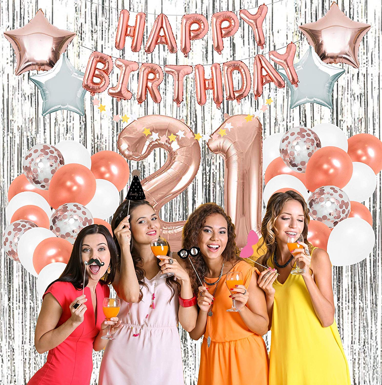 21st birthday decorations for girl