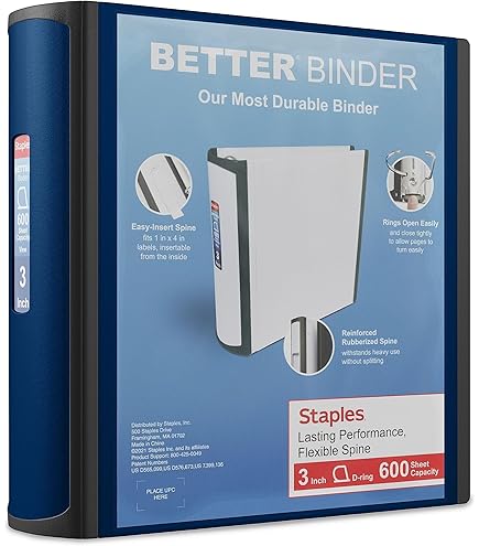 Amazon.com : Staples 895623 Better 3-Inch D 3-Ring View