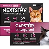 CAPSTAR Flea Treatment for Cats 2-25 lbs (12 Doses) + NEXTSTAR Flea and Tick Prevention for Cats Over 3.5 lbs (6 Doses) Bundle
