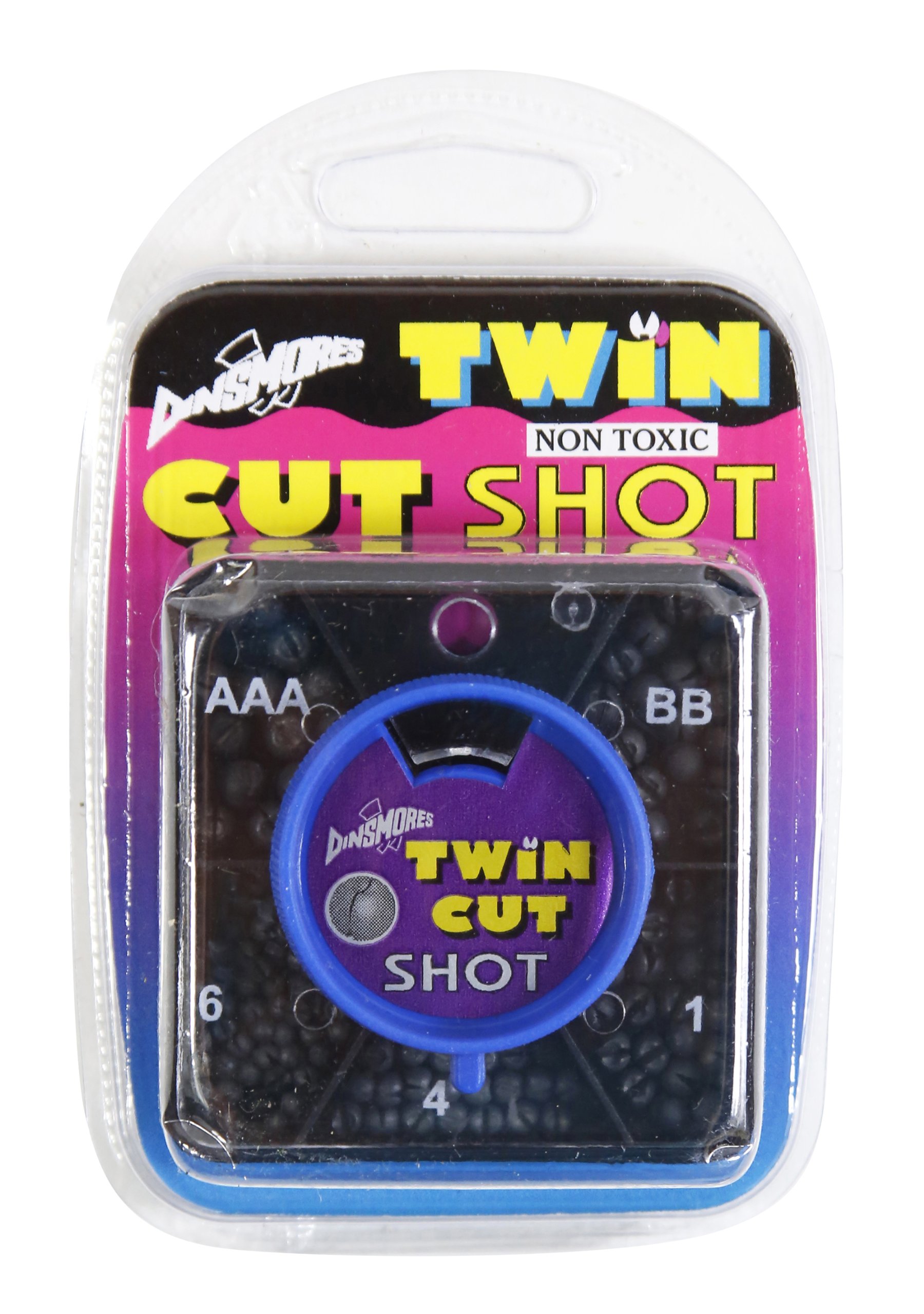 Dinsmores 5 Way Dispenser - Twin Cut - Super Soft - Non-Toxic Fishing Shot,Grey,Size AAA/BB/No1/No4/No6