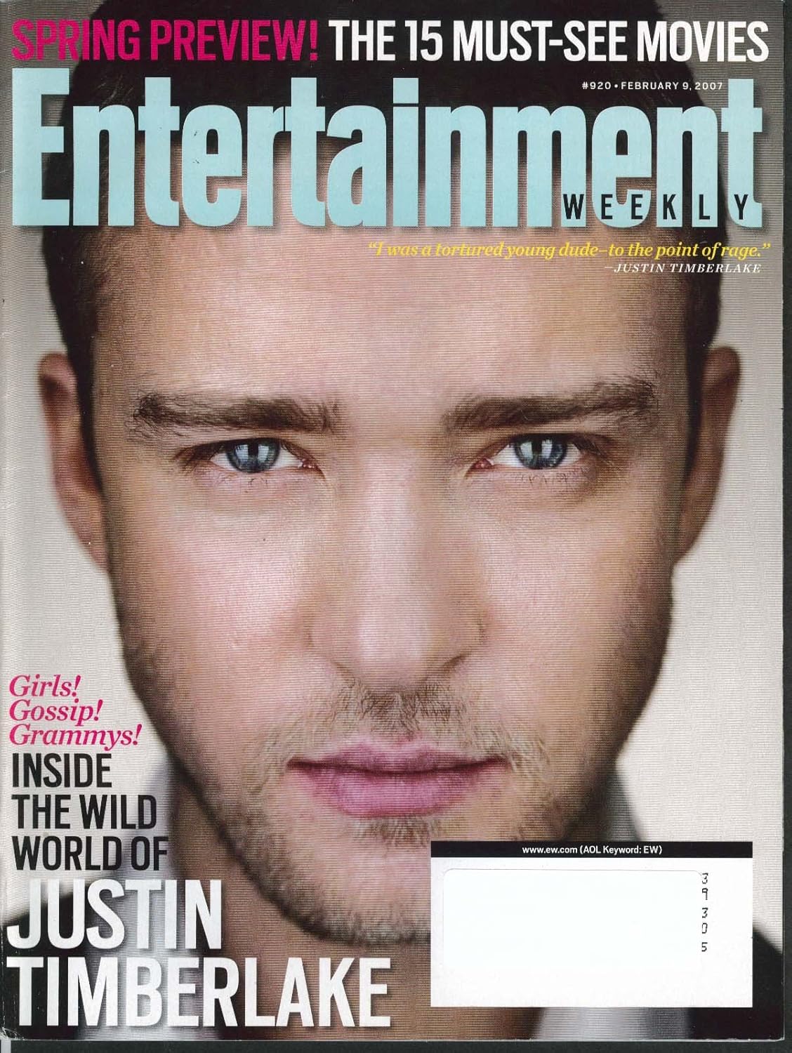 Entertainment Weekly Justin Timberlake Nicole Kidman Mandy Moore 2 9 2007 At Amazon S Entertainment Collectibles Store