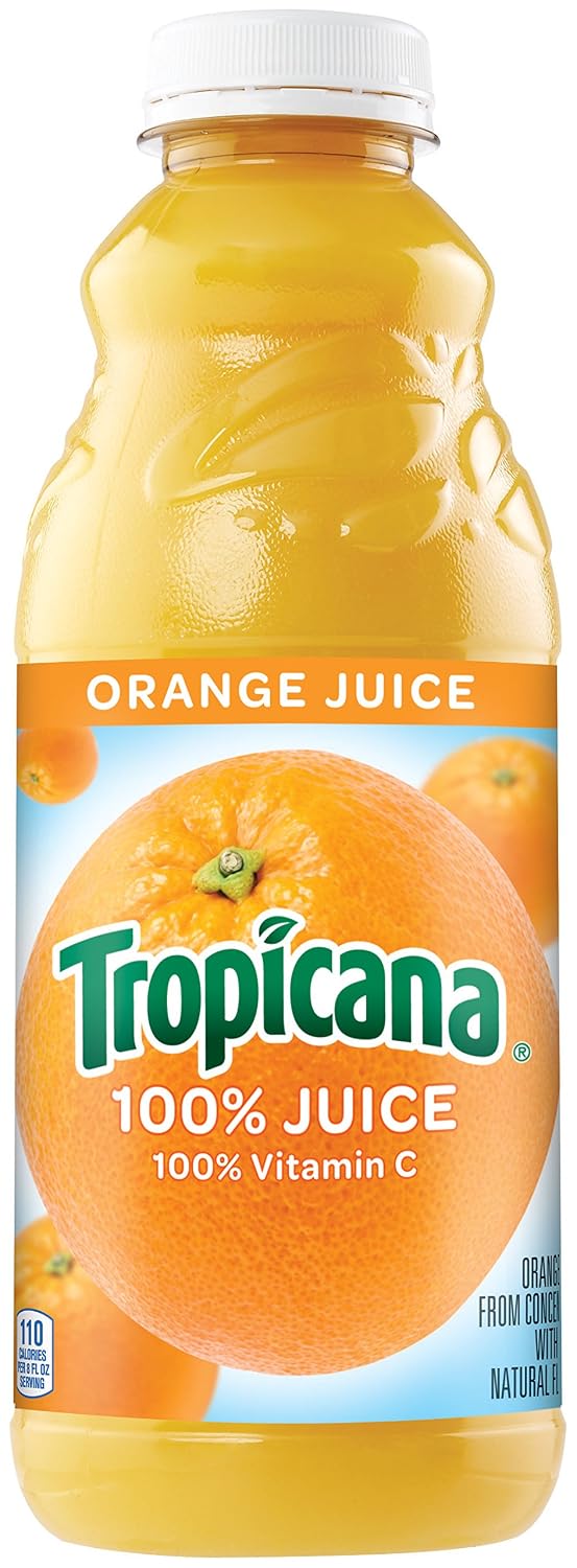 Tropicana 100% Orange Juice 32 floz plastic bottle (048500000007)