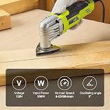 DEWINNER Oscillating Multi-Tool 300W 0-23000 OPM with Accessory Kit view 5