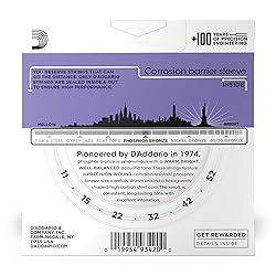 D'Addario Acoustic Guitar Strings, Phosphor
