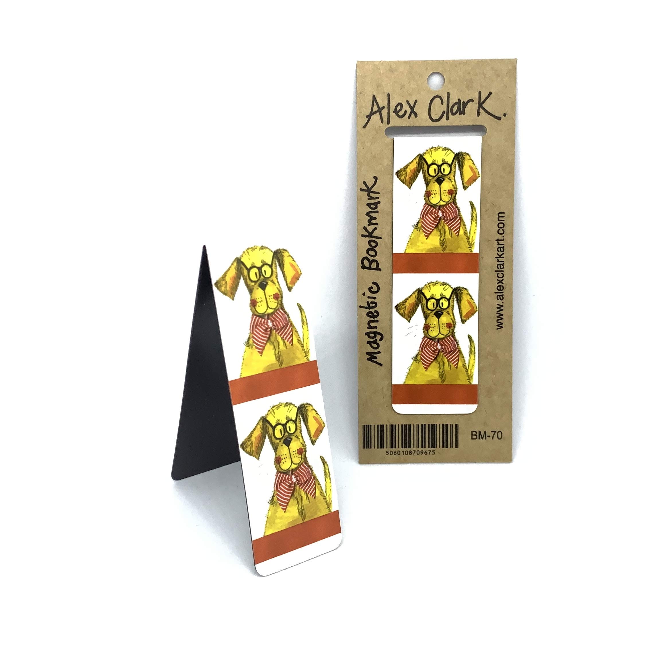 ALEX CLARK Spectacles & Dog Magnetic Bookmark