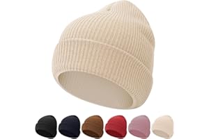 WYOK Kids Beanie Winter Soft Warm Knit Cap Children Classic Autumn Cozy Hats Youth Unisex for Girl Boy 5-15 Years
