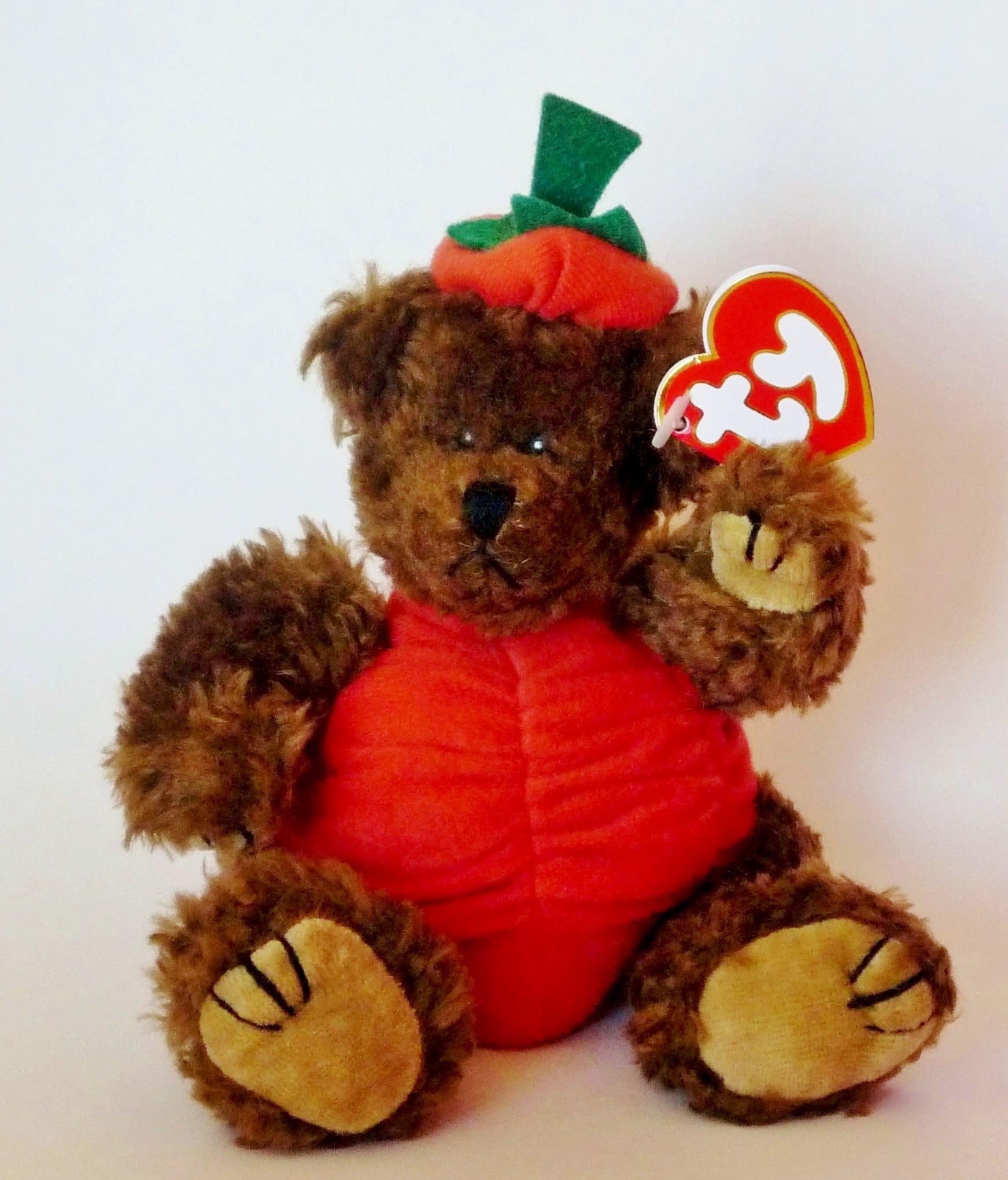 Ty Attic Treasures - Peter the Halloween Pumpkin Teddy Bear