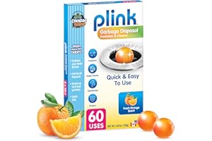 Compac Home Plink Garbage Disposal Cleaner and Deodorizer 60ct VALUE PACK - Orange