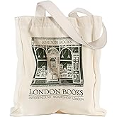 Miss Adola Large Canvas Tote Bag for Women - with Zipper and Inner Pocket Aesthetic Cute Shoulder Bag for Shopping Daily