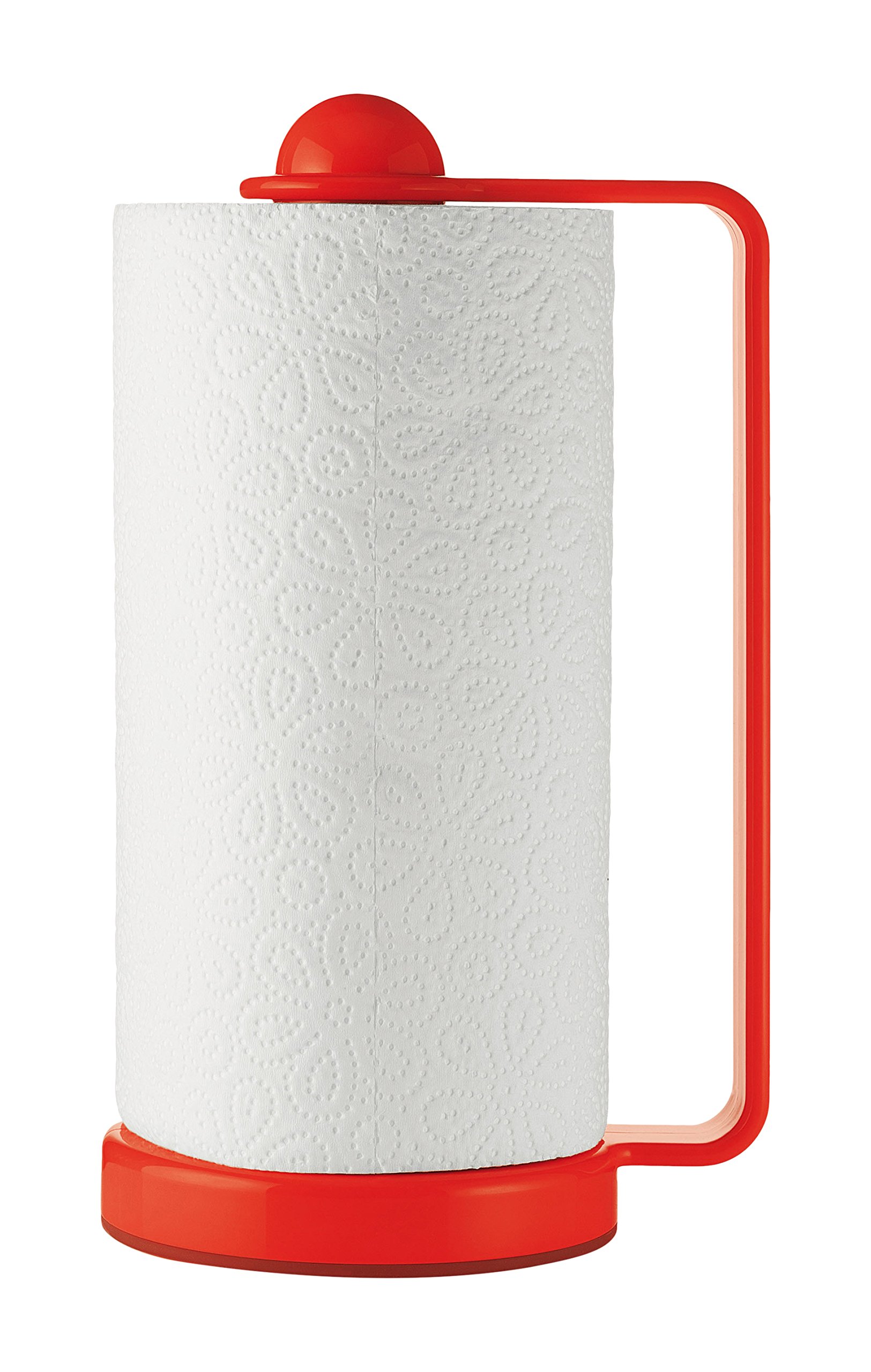 Fratelli Guzzini Shapes Home Kitchen Roll Paper Holder, Plastic, Red