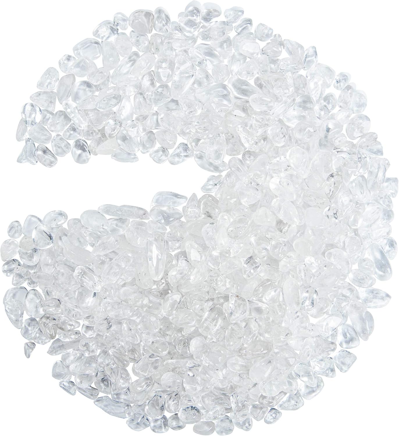 Hardscaping Materials - UU UNIHOM Rock Quartz Tumbled Chips Stone Crushed Crystal Quartz Irregular Shaped Stones for Home Decorative Stones Indoor Fountain Stones Polished Stones 1 Pound (About 460 Gram)