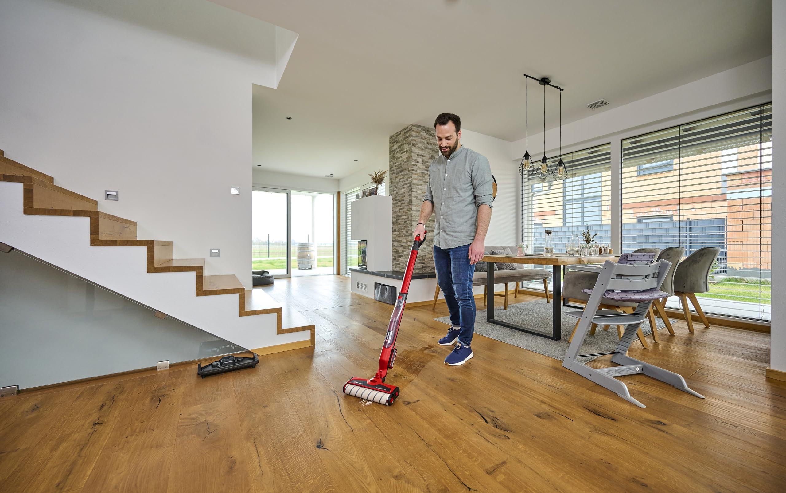 Einhell Akku-Hartbodenreiniger CLEANEXXO Power X-Change (18 V, 290 mm Bürstenwalze, BOOST-Modus, Selbstreinigungsfunktion, steuerbare Wasserzufuhr, ohne Akku) 4