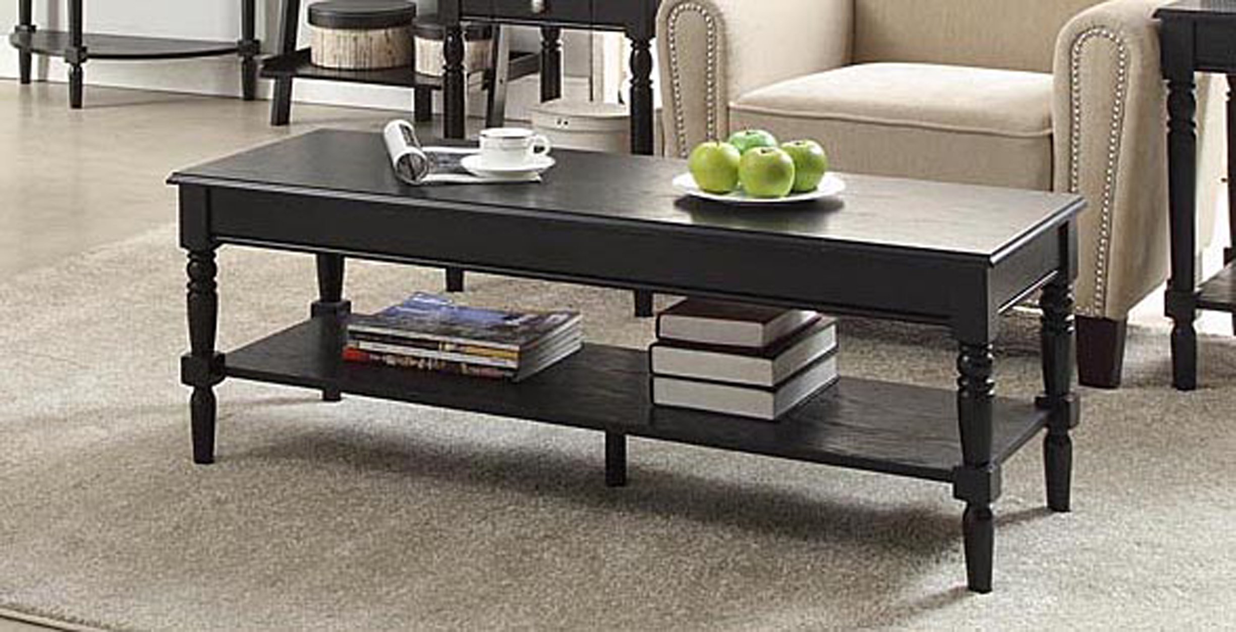 Convenience Concepts French Country Coffee Table, Driftwood