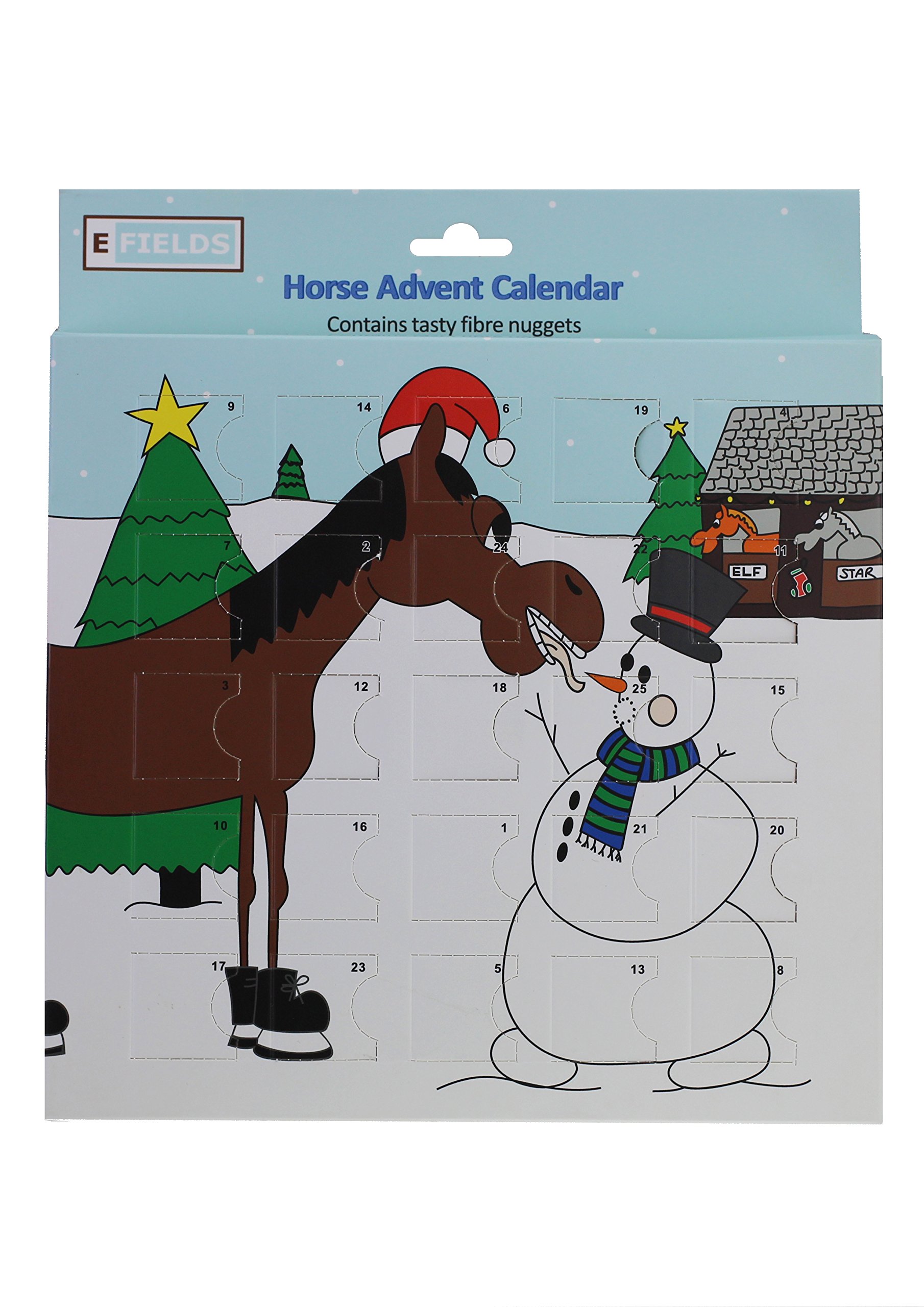 Efields Horse Advent Calendar - Contains tasty Fibre Nuggets for your Horse
