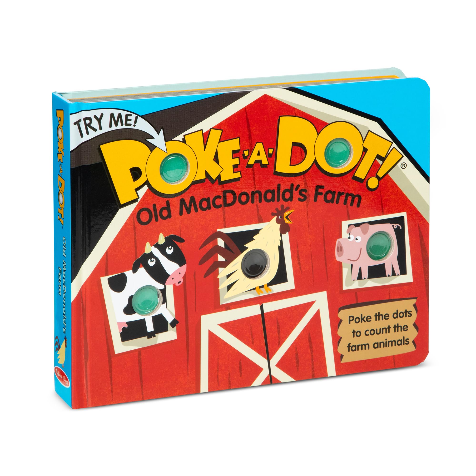 Melissa & Doug Children's Book | Poke-a-Dot: Old MacDonaldβs Farm | Educational Board Book with Buttons to Pop | 3+ | Gift for Girl or Boy