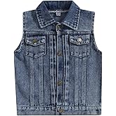 Ledy Champswiin Denim Vest Kids Girl Boy Fashion Coats Turn Dwon Collar Sleeveless Jackets Trendy Outwear