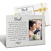 Father of the Bride 4x6 Picture Frame - Perfect Gifts from Daughter & Bride for Wedding Day