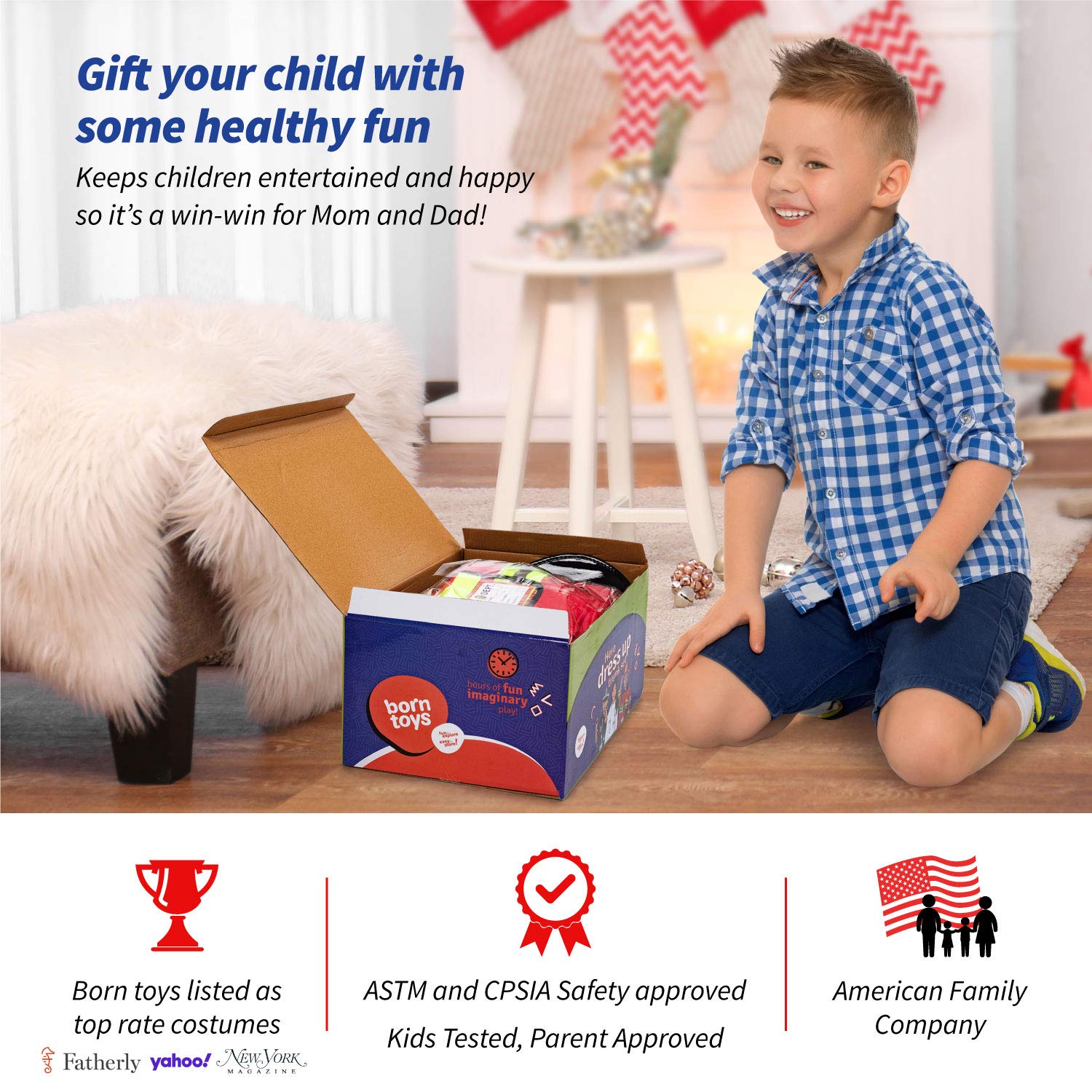 Born Toys Toddler Dress Up Clothes for Little Girls & Boys Ages 3-7, Pretend Play Toys