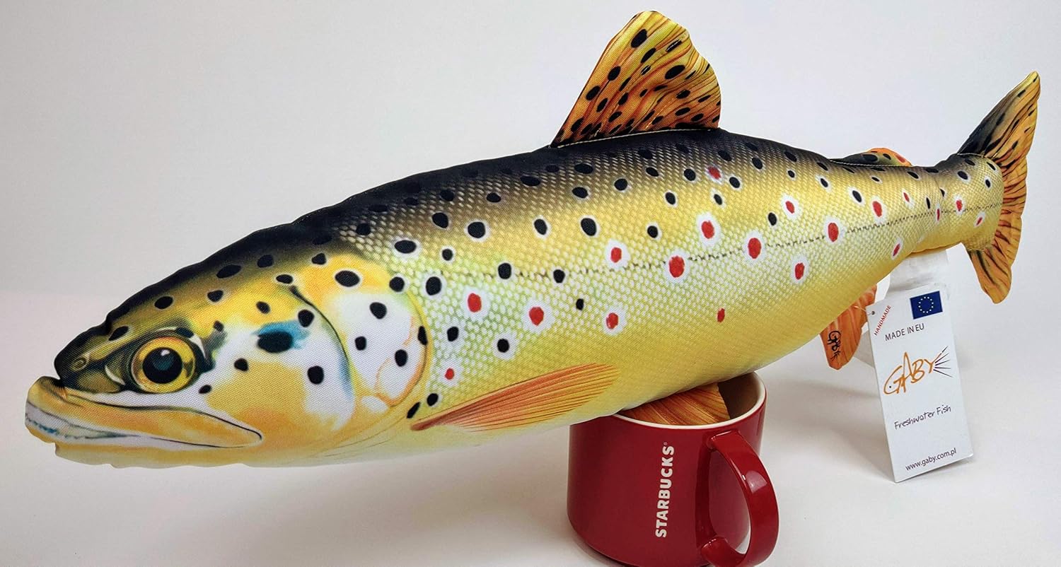 Novelty Toy Gaby S C Gp 175112 Brown Trout Fish Pillow By Gaby