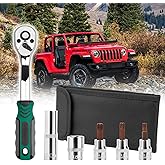 Drimfly Wrangler Torx Tool Kit for Soft Top Hard Top Door Install Removal for Jeep Wrangler TJ JK JL & Gladiator Rubicon Sahara Unlimited Replacement for 82214166AB 68361574AB