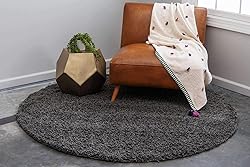 Unique Loom Solid Shag Collection Area Rug