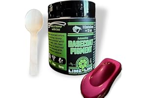 LiME LiNE Base Coat Maker Pigment Powder, Automotive Grade, Basecoat Metallic Red Pearl