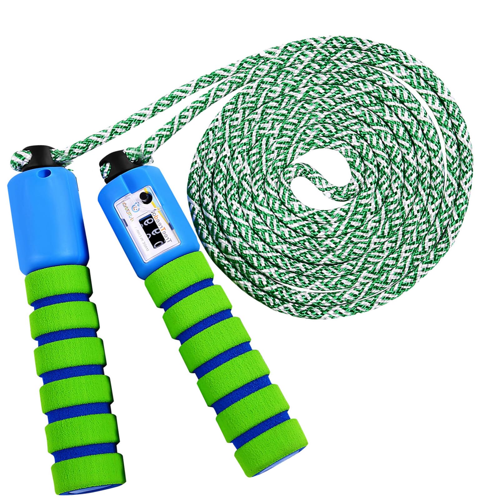 KONVINIT Children's Skipping Rope, Skipping Rope Counter, Adjustable Built-in Counter and Soft Handle for Fitness School Game or Activity