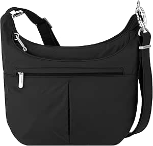Travelon Anti-Theft Classic Slouch Hobo, Black, One Size