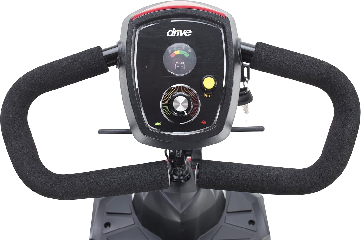 Drive Medical Spitfire Scout 3 Compact Travel Scooter, 3-wheel, Red/Blue: Health & Personal Care