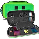 TIKOdirect Carrying Case for Nintendo Switch 2(2025), Cute Portable Travel Bag with 5 Game Card Slots Inner Storage Bag for Nintendo Switch 2 Console Joy-Con & Accessories, Green