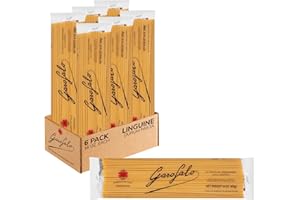 Garofalo - Premium Durum Wheat Semolina Linguine Pasta, Italian Made, Bronze-Drawn, Al-Dente, One-Ingredient Pasta (6 pack)