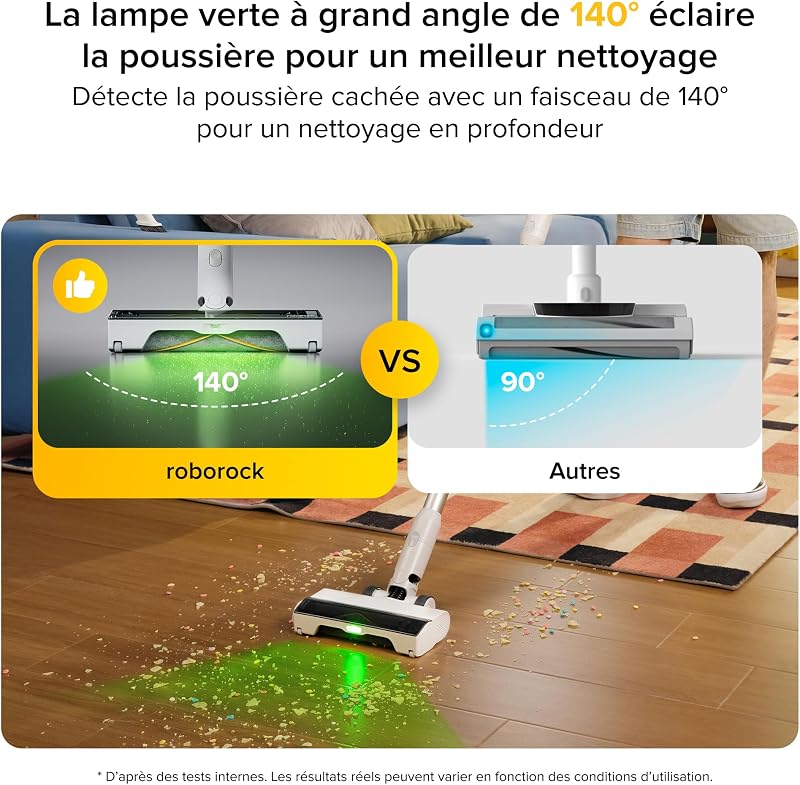 H60 Aspirateur Balai sans Fil, 115 AW, 60 Min d’Autonomie