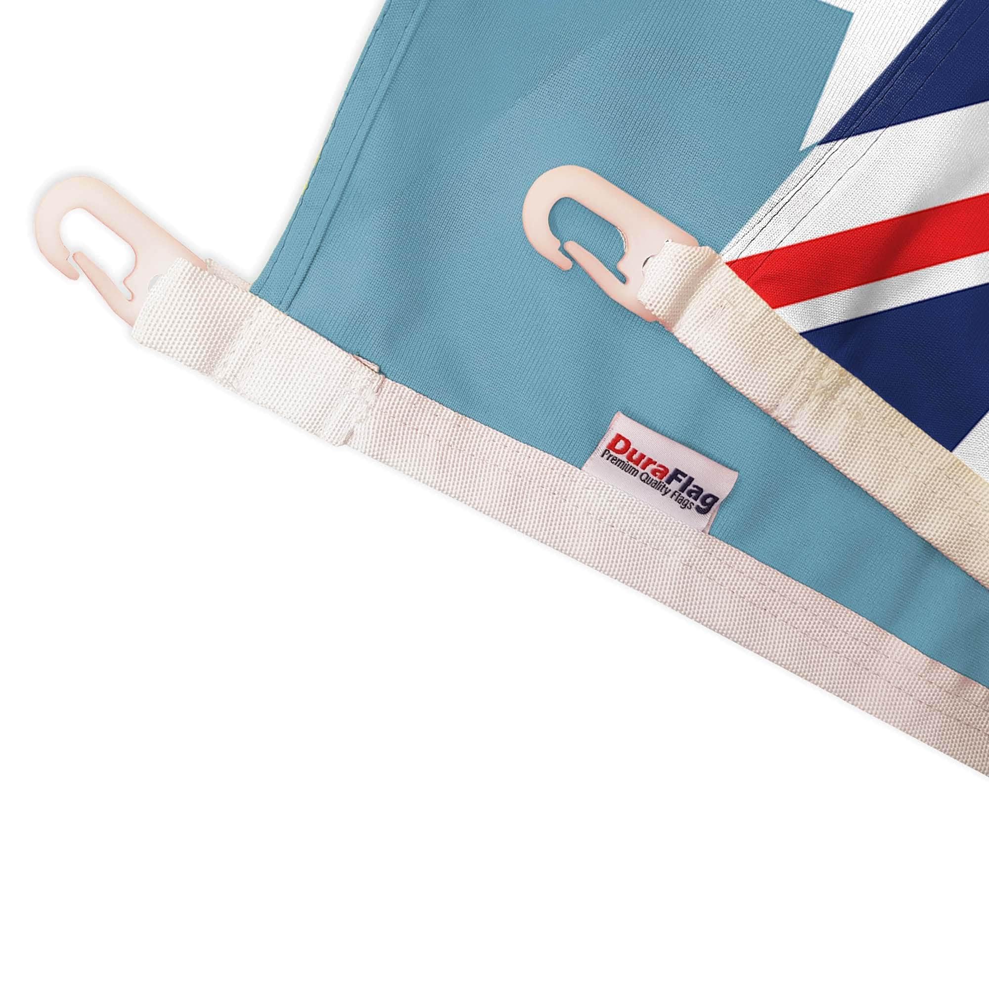 DuraFlag Australia RAF Ensign 5ft x 3ft Flag Premium Quality with Clips Reinforced Stitching Heavy Duty Polyester 150cm x 90cm Military Air Force Ensign